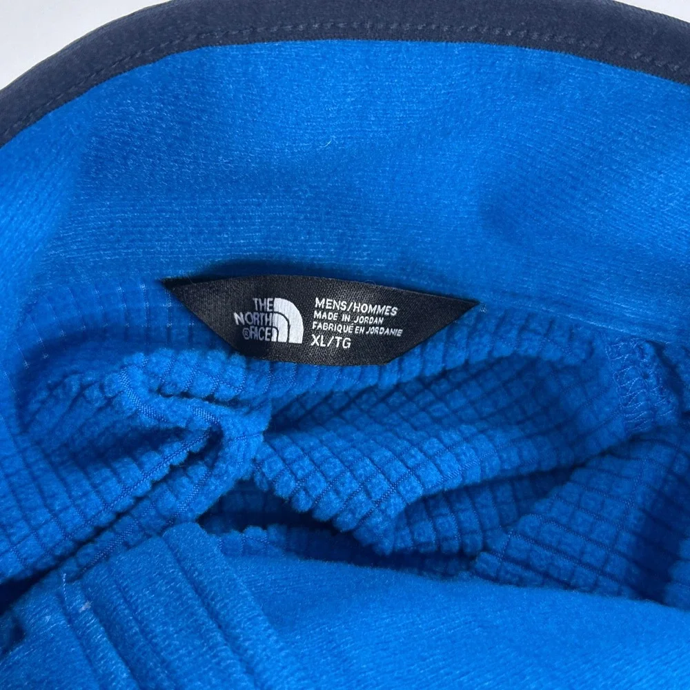 The North Face Borod 1/4 Zip Grid Fleece Pullover Mens XL Hyper Blue Hiking